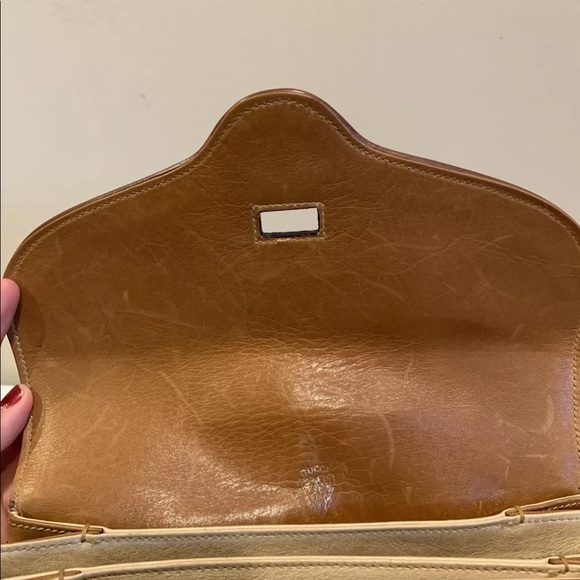 Vintage Gucci Leather Shoulder Bag - Picture 7 of 12